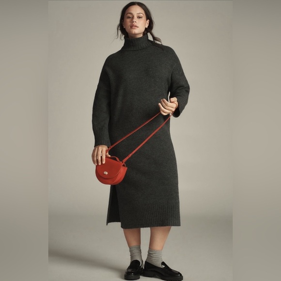 NWT! Anthro Daily Practice Karigan Midi Sweater Dress: Turtleneck Edition ☂️ - Picture 5 of 12